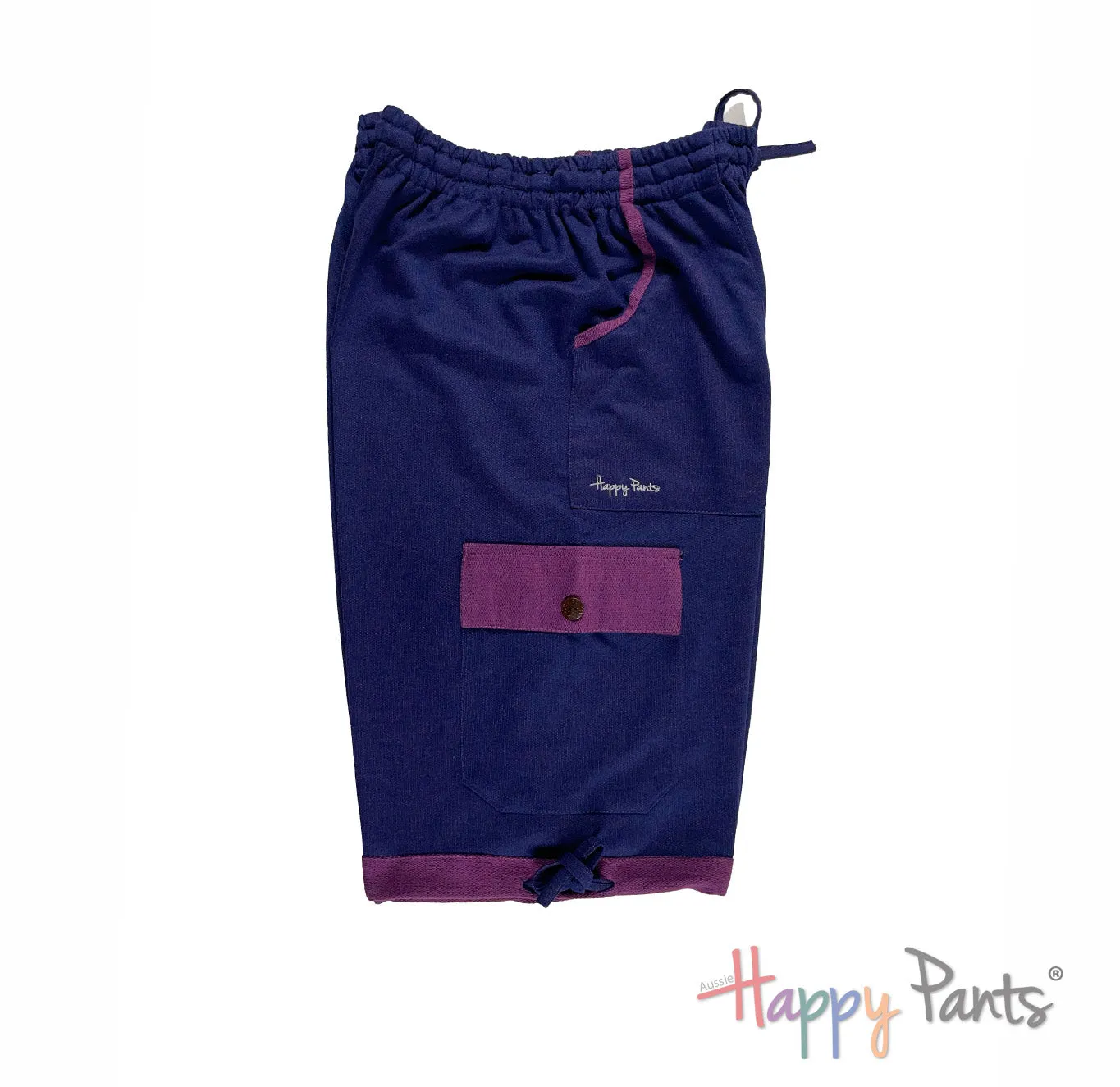 Mulberry Daze Purple Long Shorts