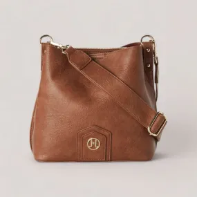 NAOMI | Camel Bucket Midi Crossbody