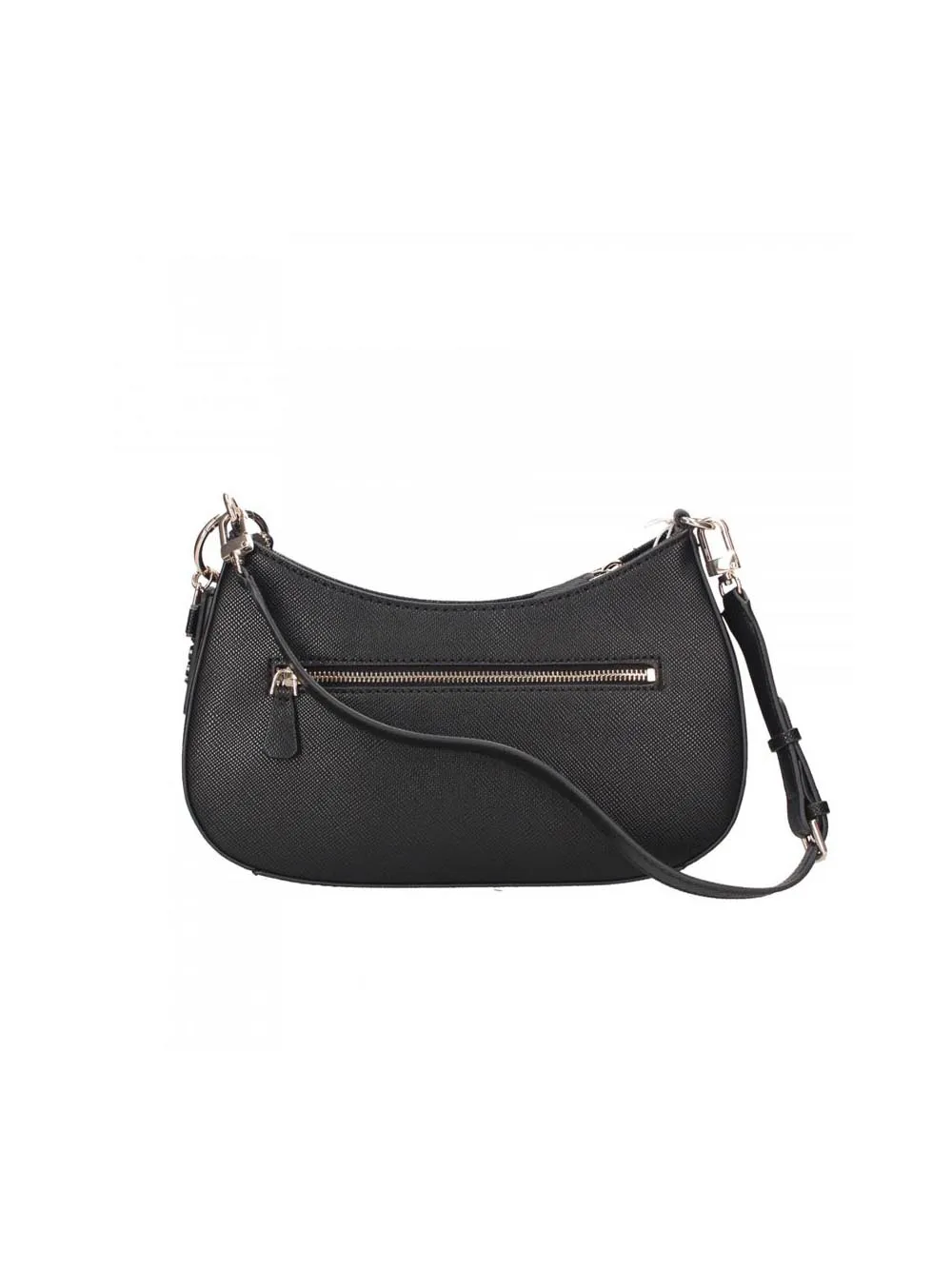 Noelle Top Zip Shoulder Bag - Black