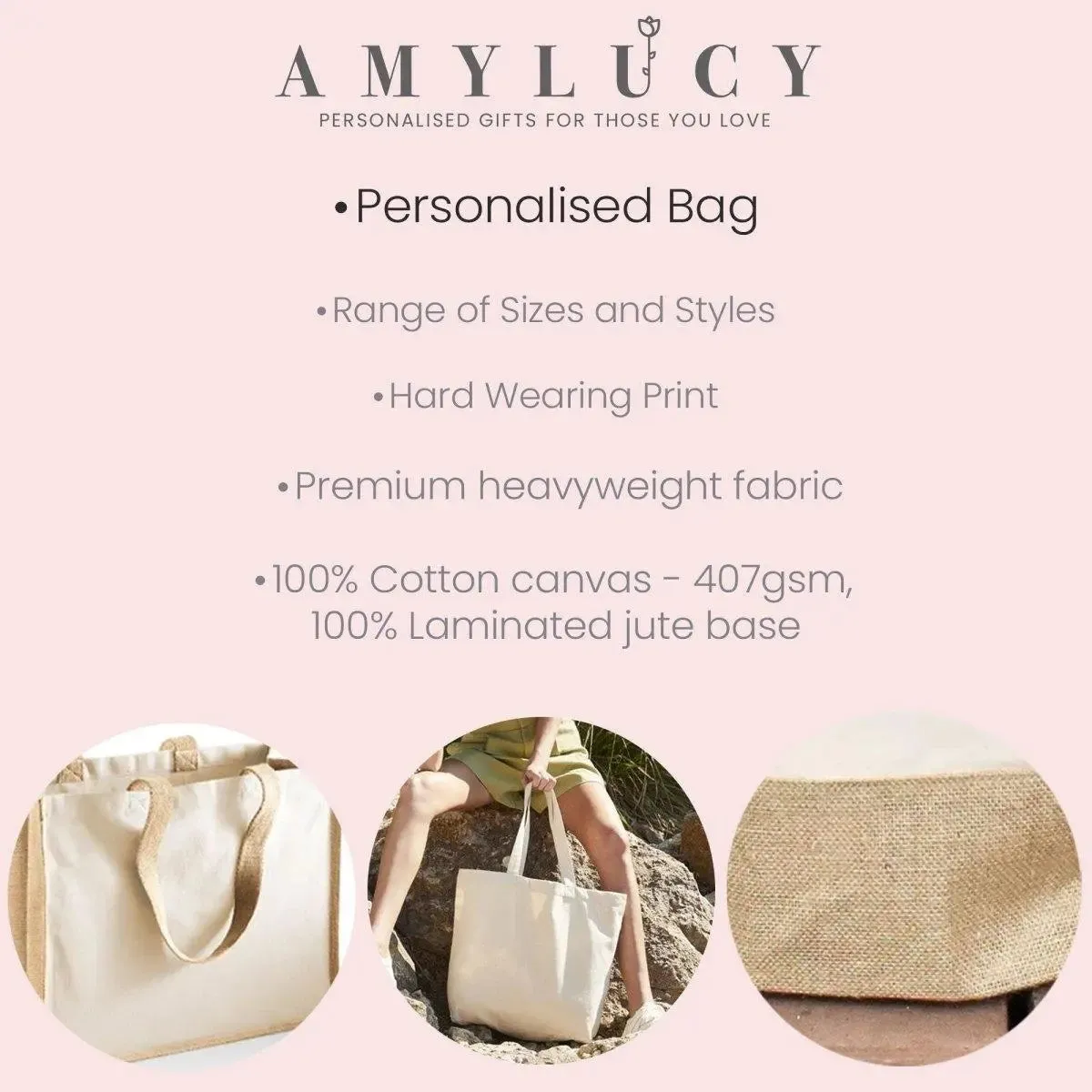 Personalised Bridesmaid Tote Bag, Bride Shopper Bag, Bridesmaid Favour, Personalised Bride Jute Bag, Bridesmaid Gift, Bride Gifts, Jute Bag