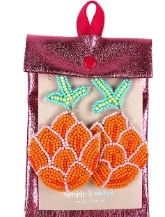 Pineapple Beaded Earring