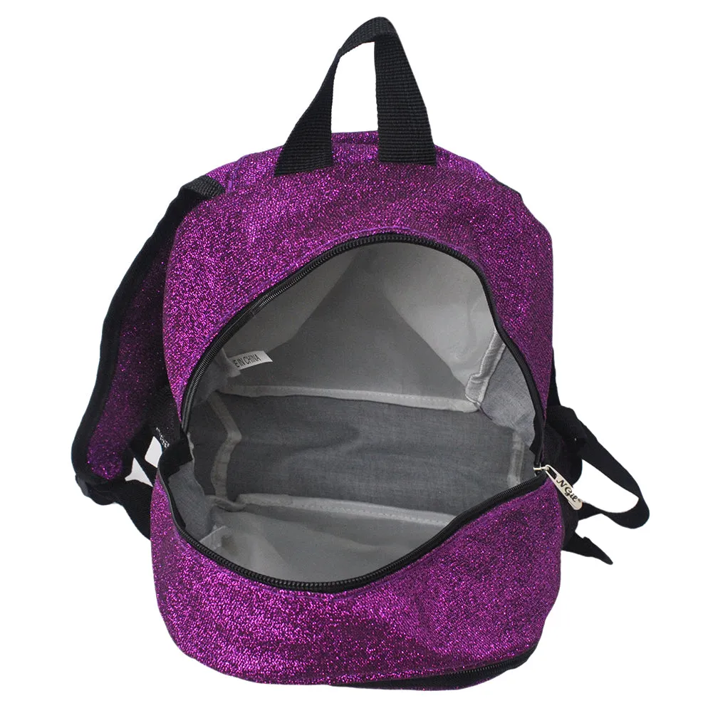 Purple Glitter Medium Size NGIL Backpacks For Gymnastics and Cheer Competition