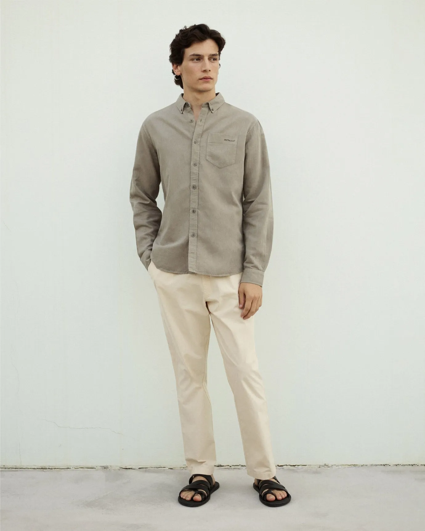 "Basta Cosi" linen & cotton carnot shirt