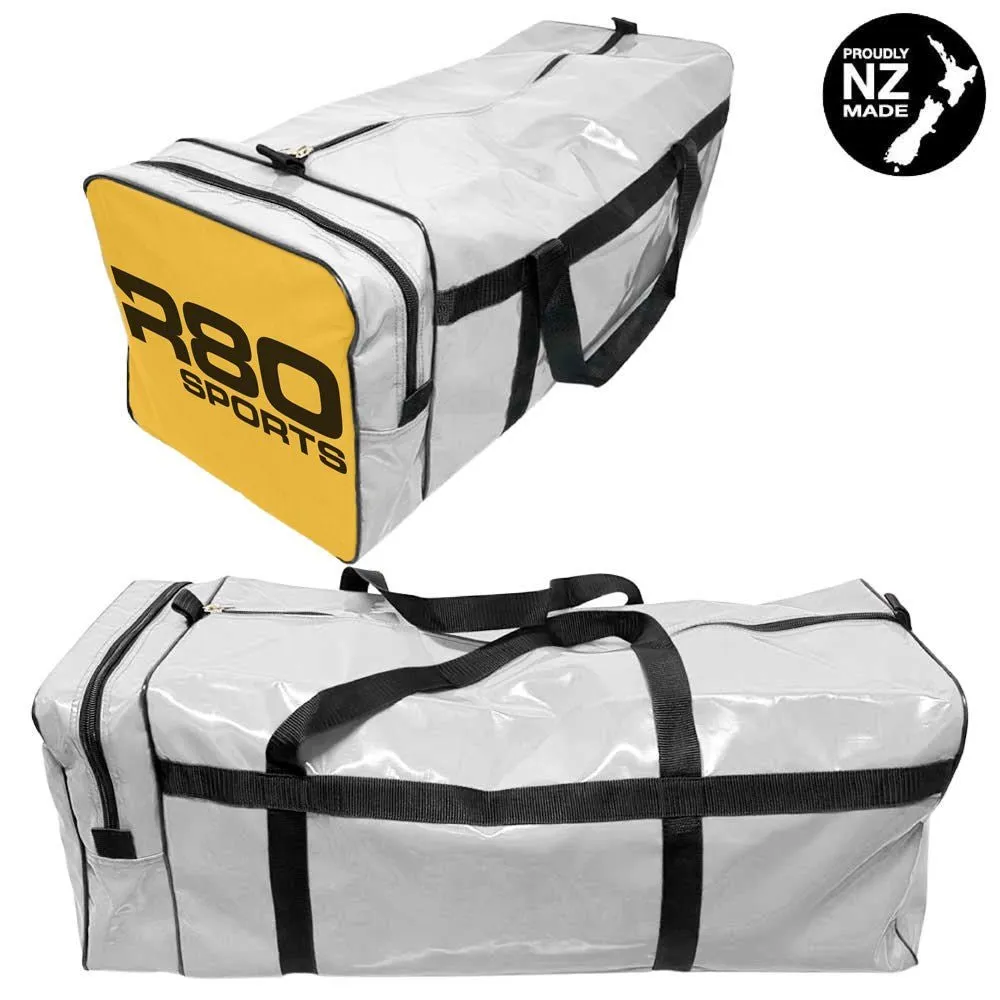 R80 Club Kit Colours Gear Bag White with End Pocket