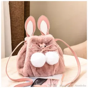 Rabbit Detailed Bucket Bag