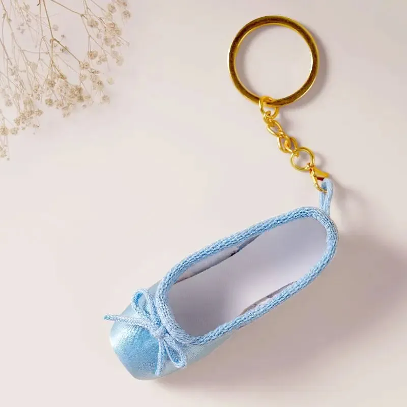 Satin Pointe Shoe Key Chain