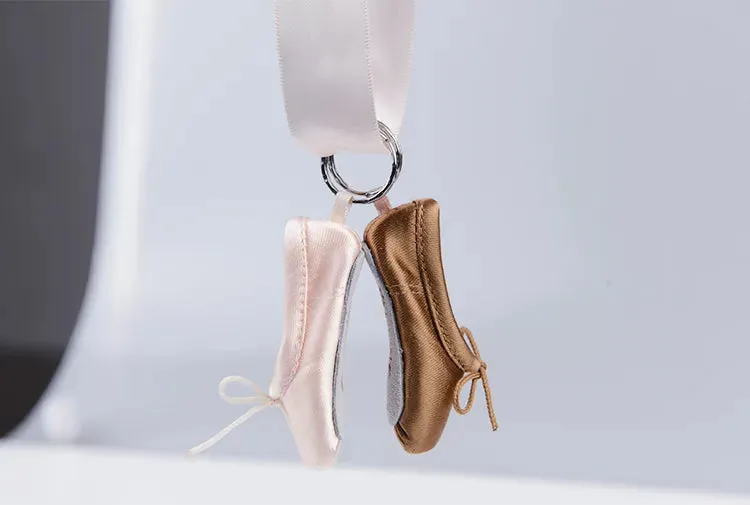 Satin Pointe Shoe Key Chain