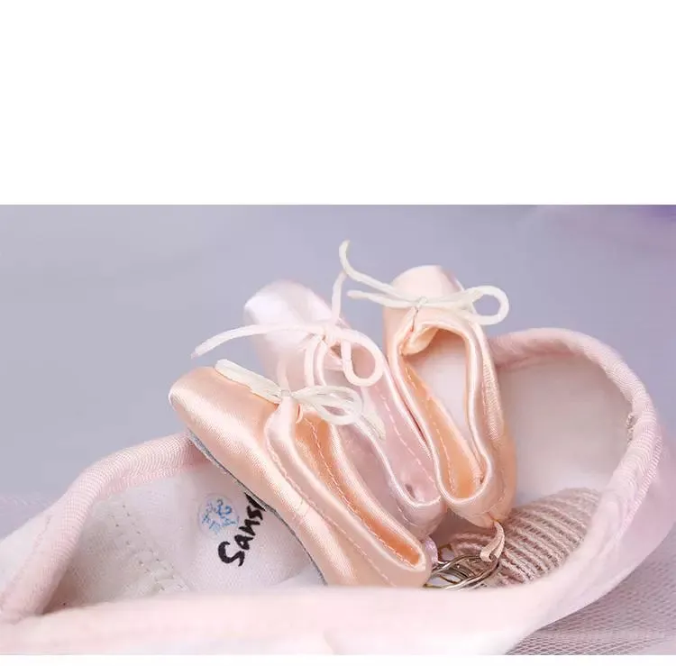 Satin Pointe Shoe Key Chain