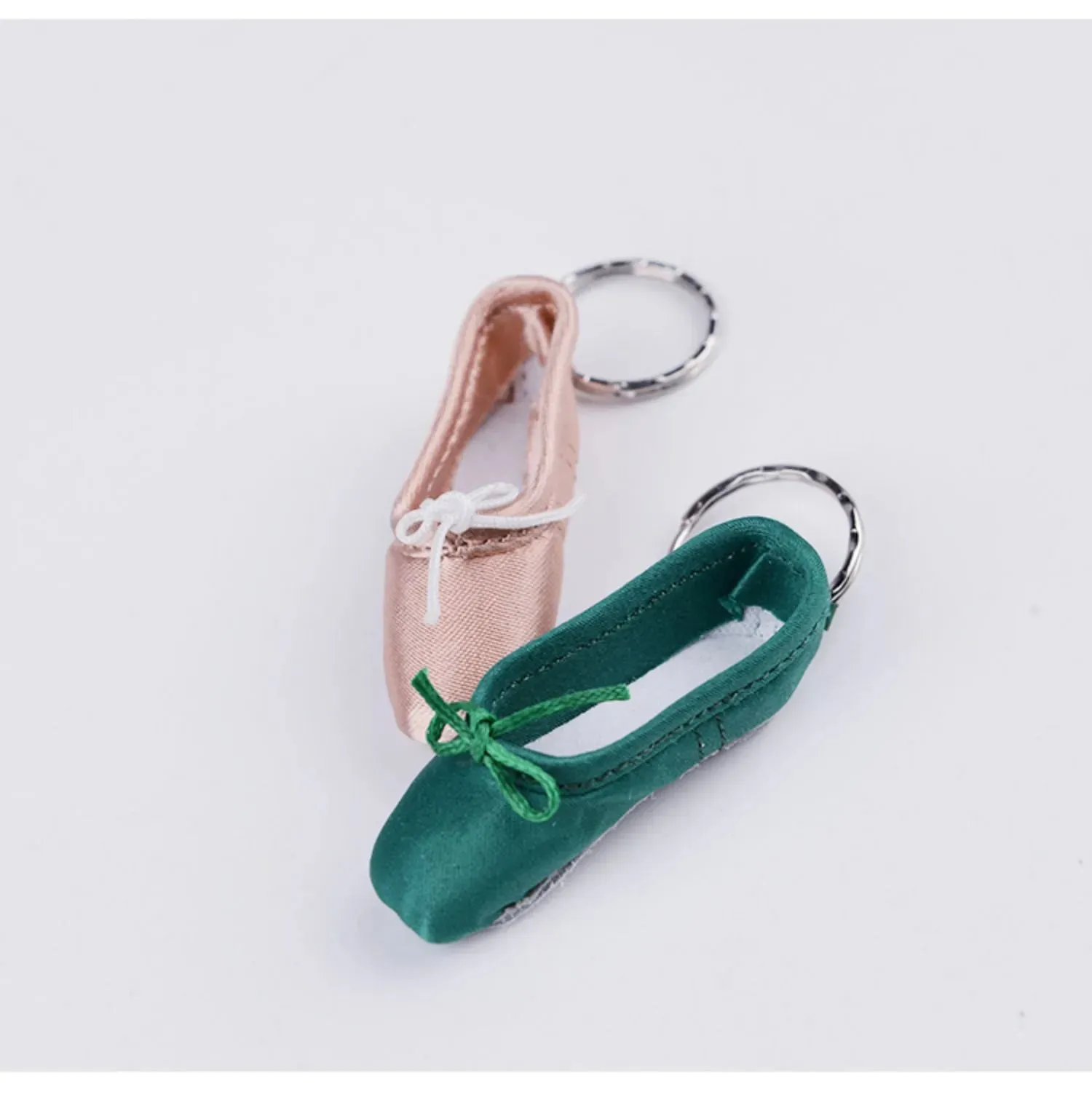 Satin Pointe Shoe Key Chain