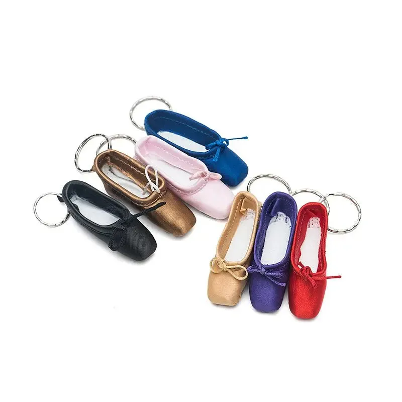 Satin Pointe Shoe Key Chain