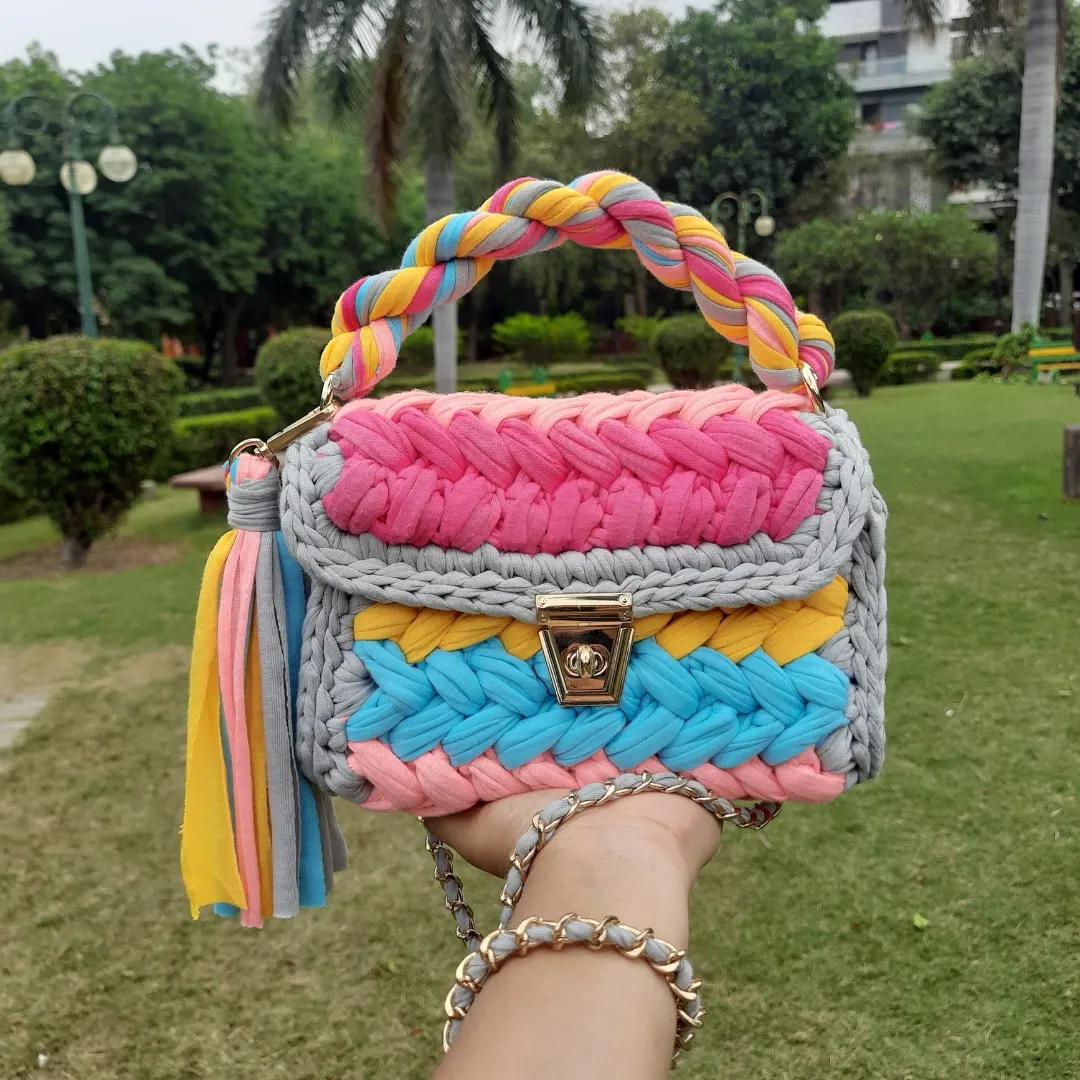 Shiroli Handmade Designer Color-Pop Bag