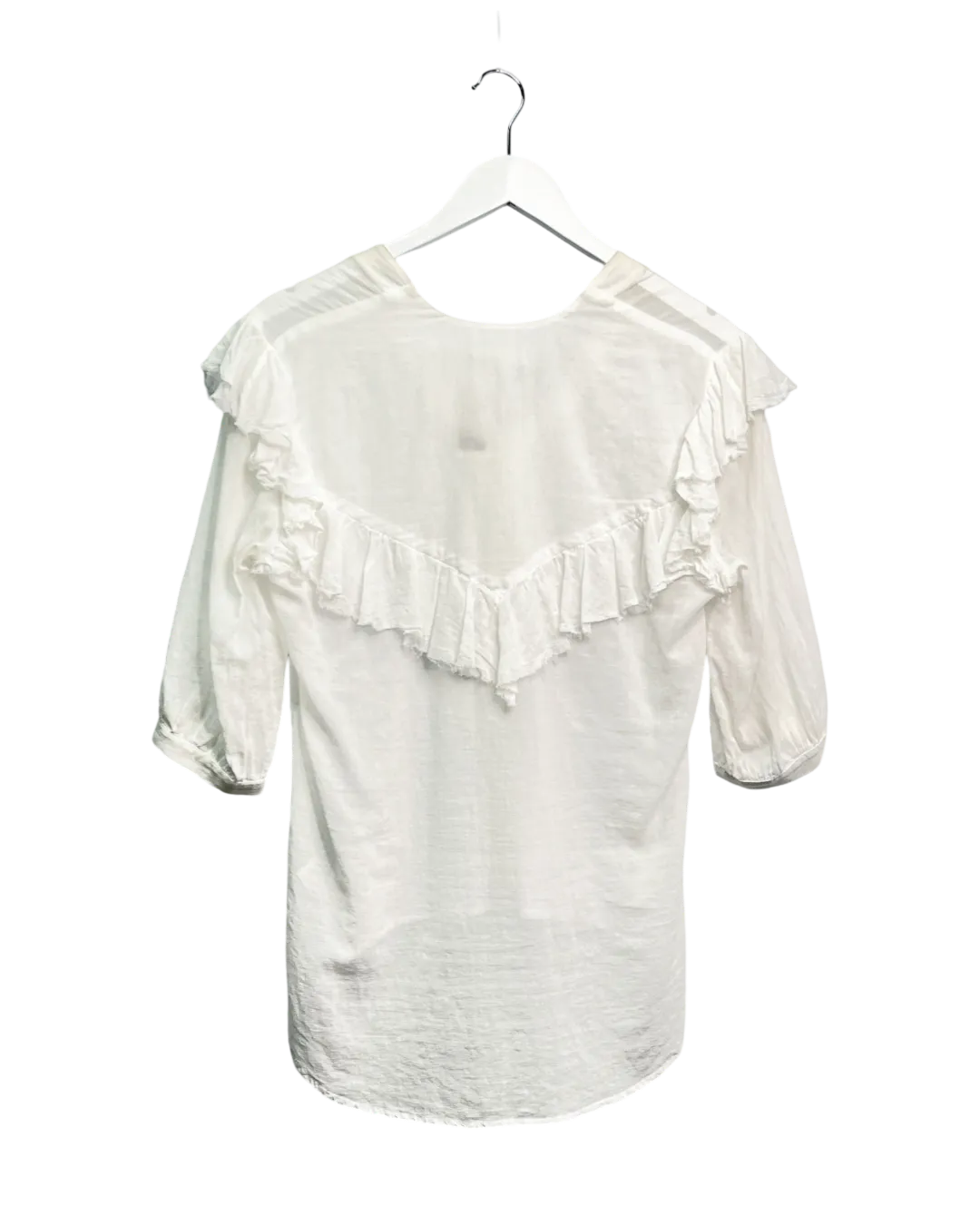 Size 6 - Matin Sheer White Japanese Cotton Shirt