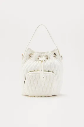 Sorry Gotta Run Crossbody Bag - White