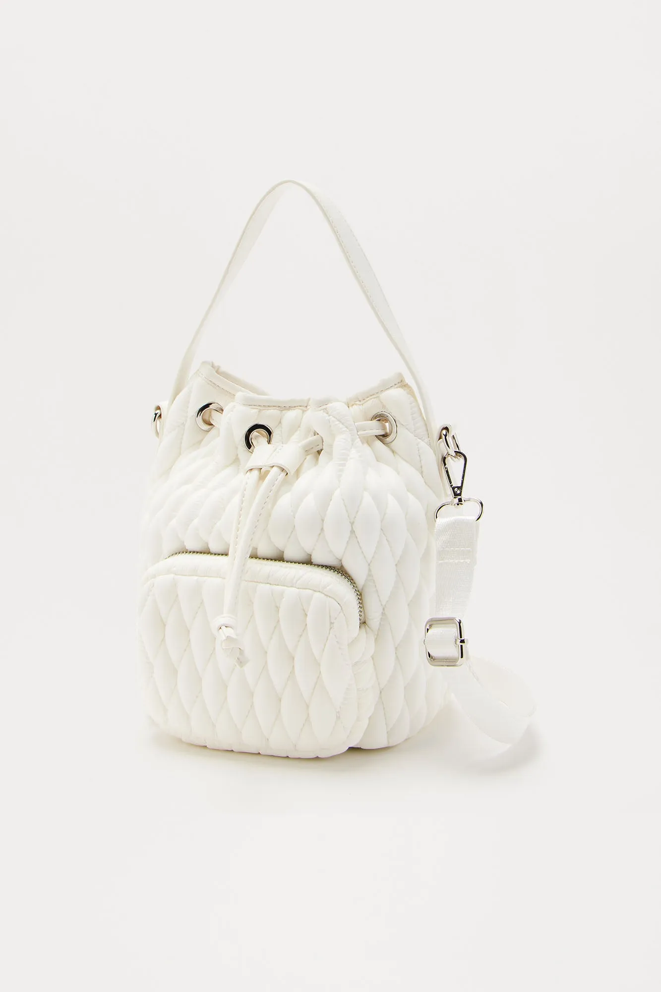 Sorry Gotta Run Crossbody Bag - White