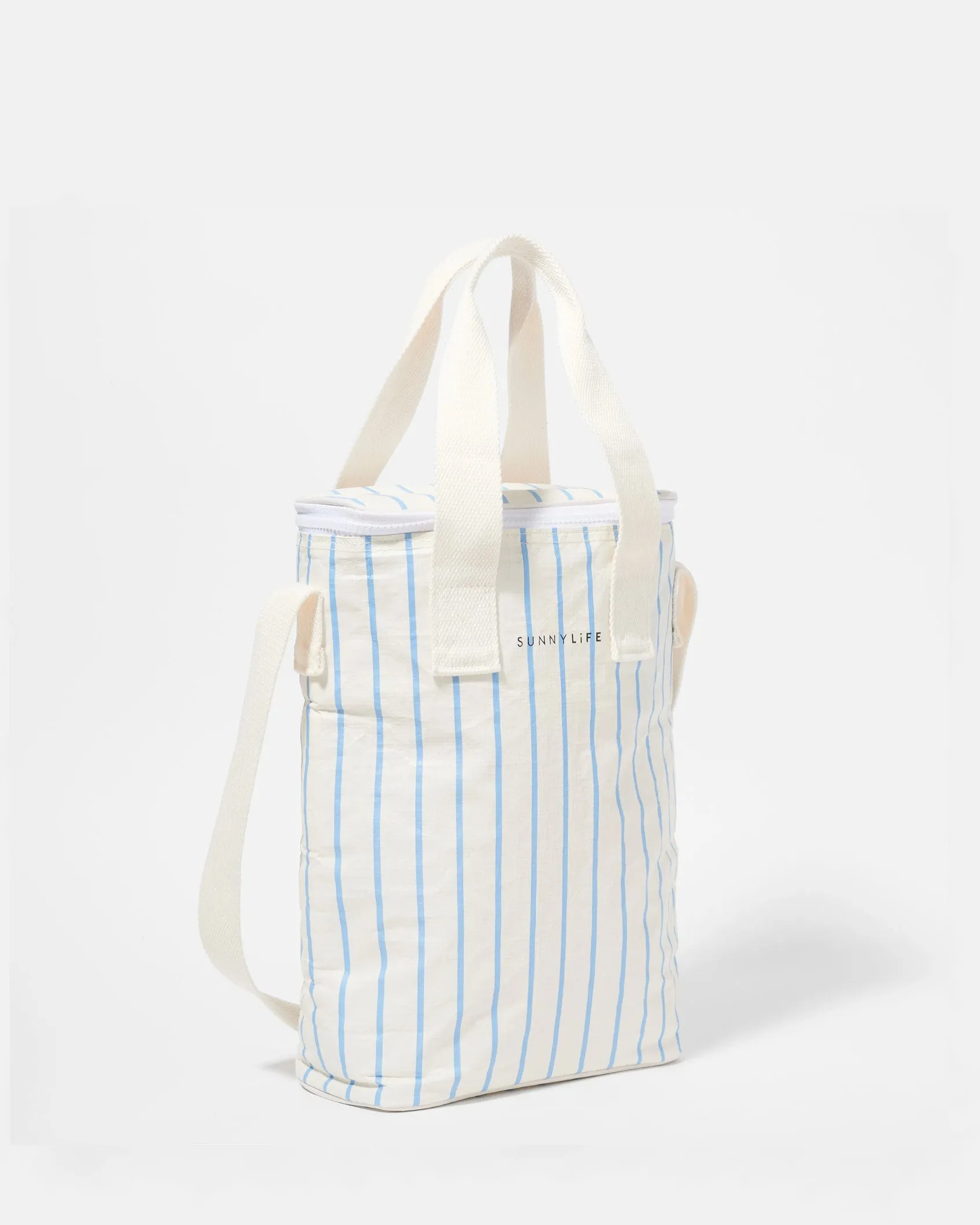 SUNNYLIFE Drinks Cooler Bag Blue Stripe