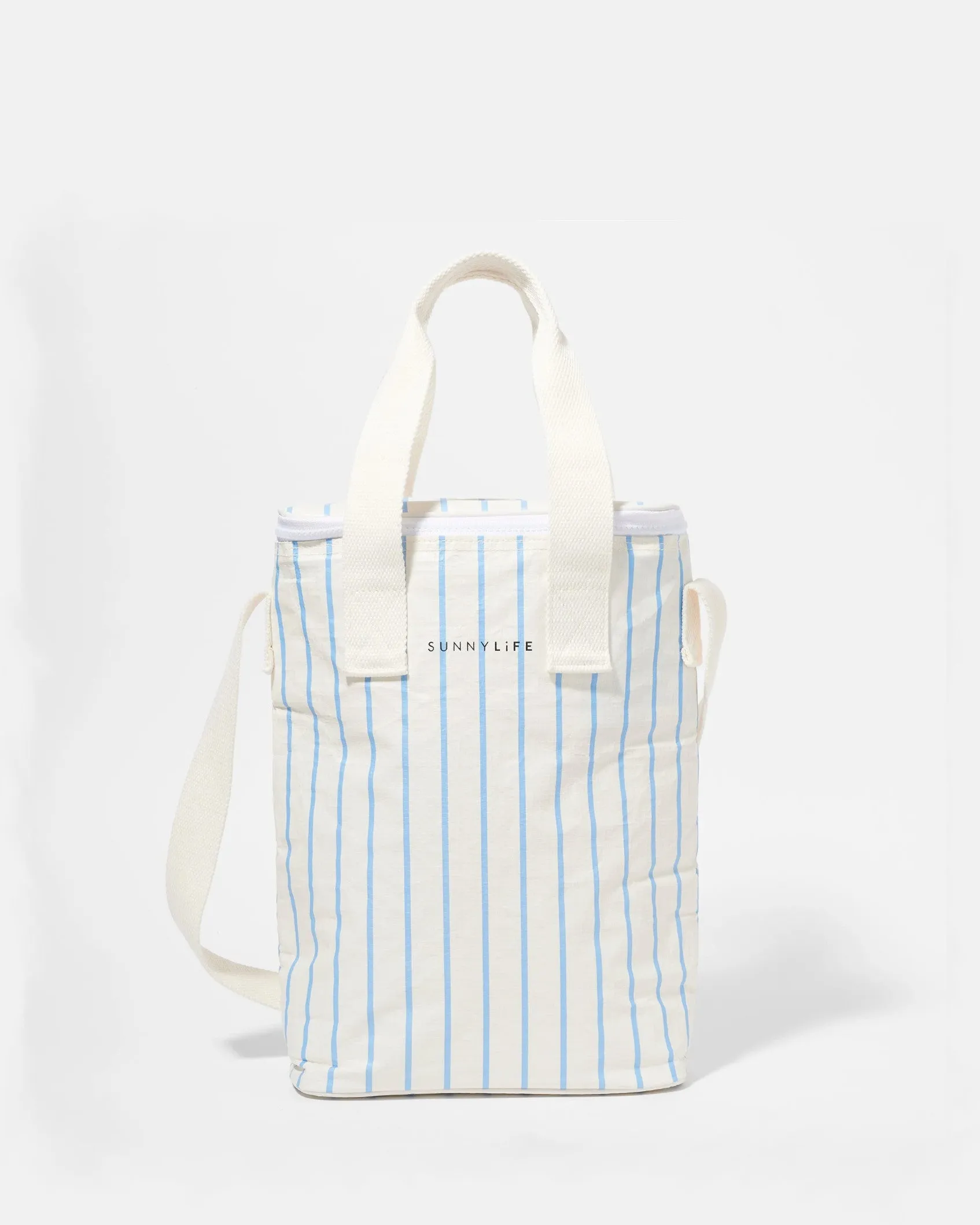 SUNNYLIFE Drinks Cooler Bag Blue Stripe