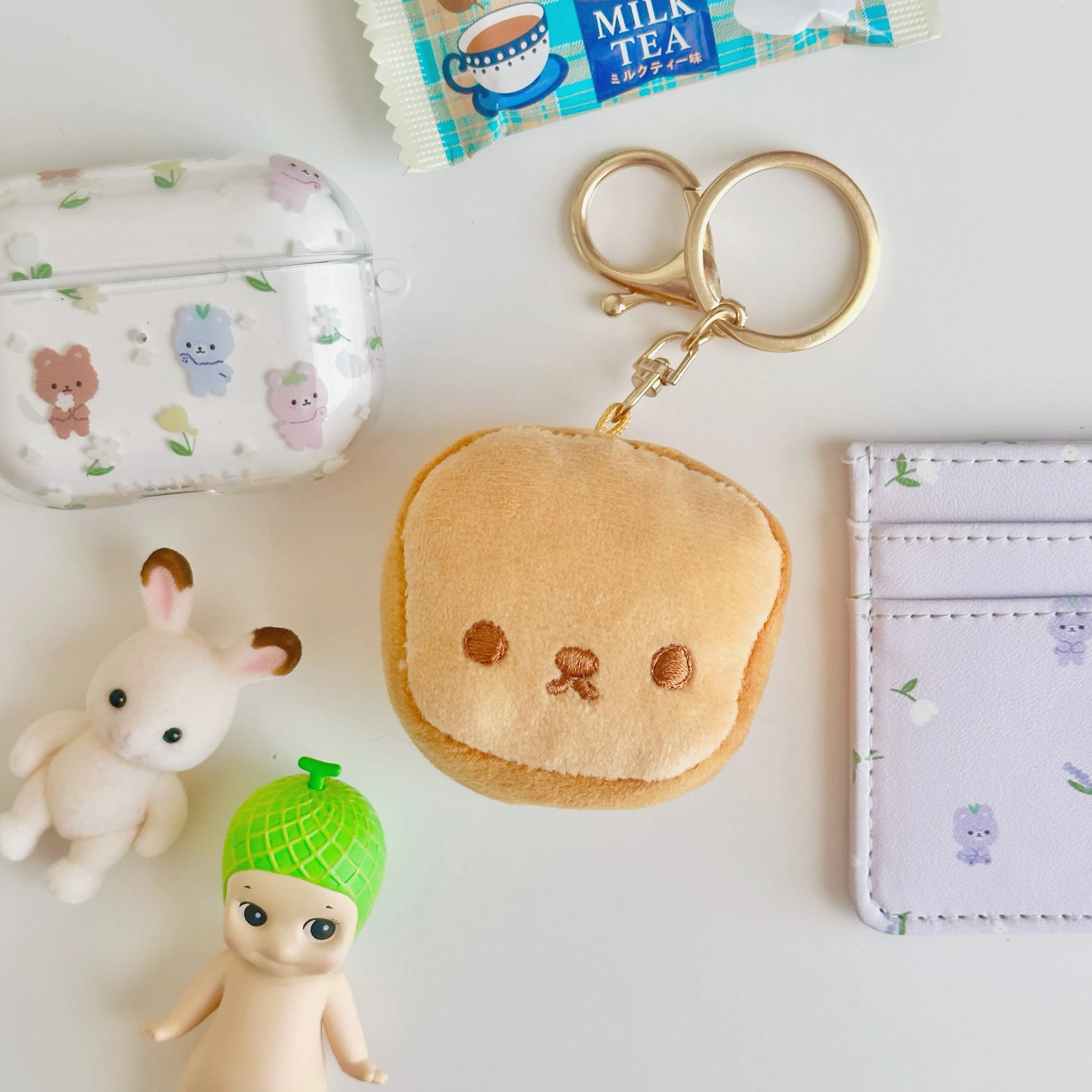 Toast Plush Keychain