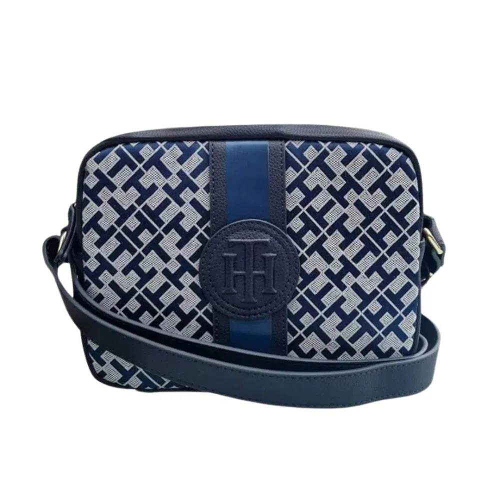 Tommy Hilfiger Iconic Monogram Camera Crossbody Bag - TOMNVY