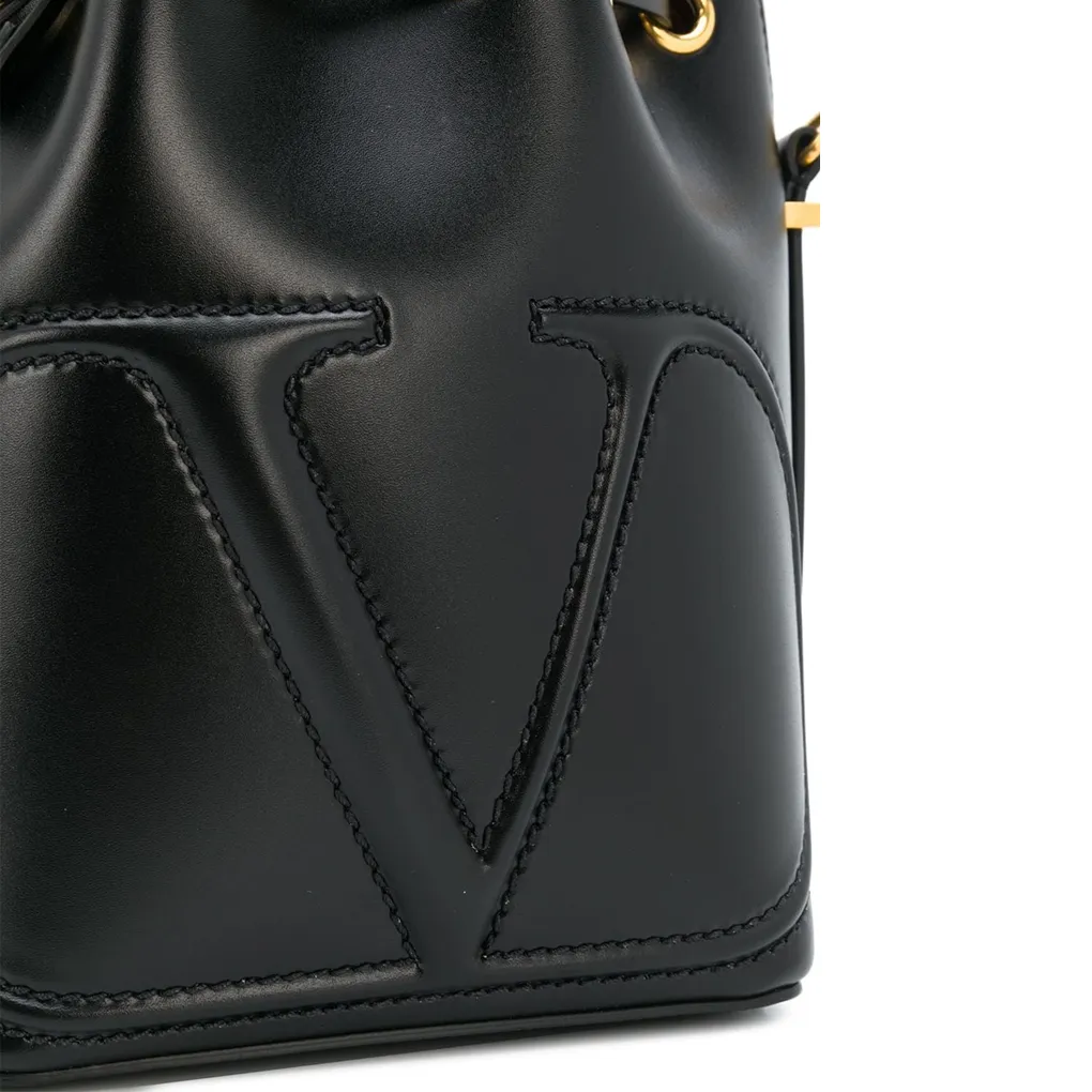 VLogo Bucket Bag, Black