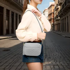 White Chic Faux Leather NGIL Crossbody Bag