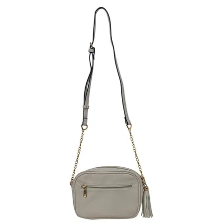 White Chic Faux Leather NGIL Crossbody Bag