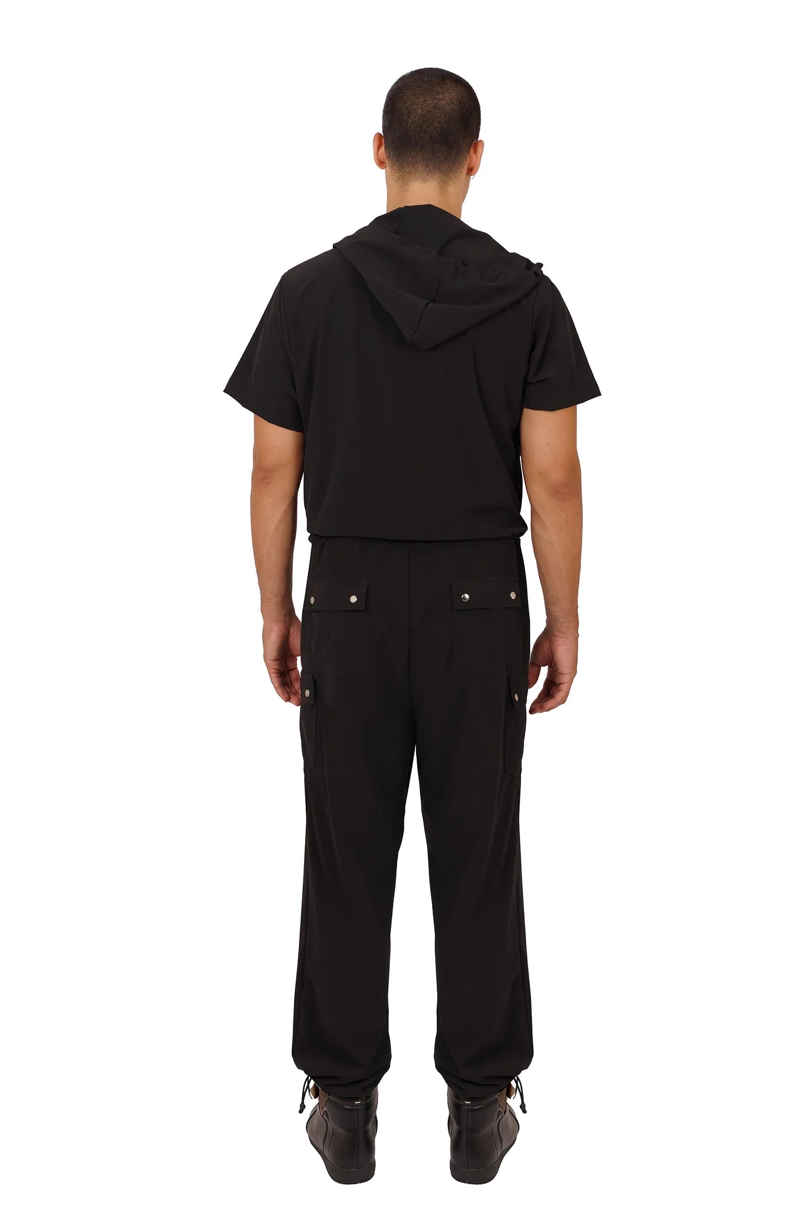 Zambia Mens Short Sleeve Jumpsuit